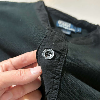 Ralph Lauren  ナイロン切替 マチ付ヘンリーネック サーマル カットソー