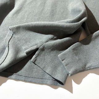 Ralph Lauren ハーフジップ コットンニット セーター(セージグレー)