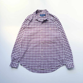 Ralph Lauren コットン チェック B.D.  L/S シャツ