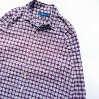 Ralph Lauren コットン チェック B.D.  L/S シャツ