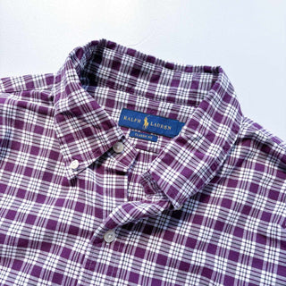 Ralph Lauren コットン チェック B.D.  L/S シャツ