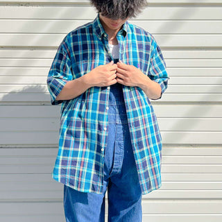 Ralph Lauren ”BLAKE" ボタンダウン インドコットン マドラスチェック S/S シャツ