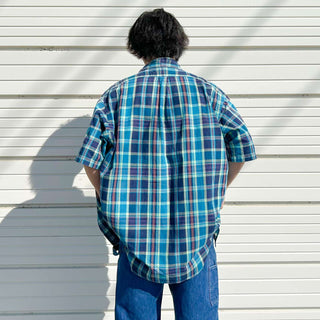 Ralph Lauren ”BLAKE" ボタンダウン インドコットン マドラスチェック S/S シャツ