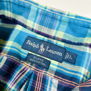 Ralph Lauren ”BLAKE" ボタンダウン インドコットン マドラスチェック S/S シャツ