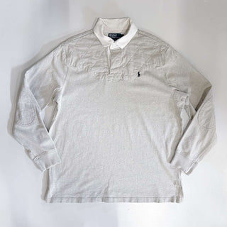 Ralph Lauren チンストラップ エルボー×ショルダーパッチ ラガーシャツ