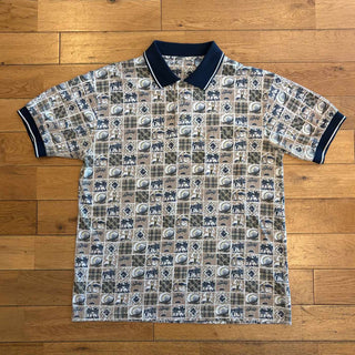 00's ゴルフ柄 S/S ポロシャツ