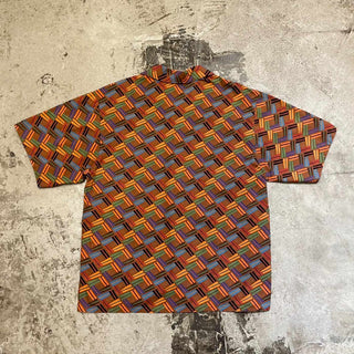 コットン オープンカラー 総柄 S/S シャツ