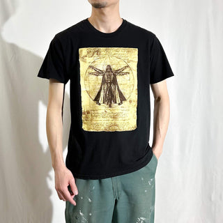 STARWARS "Darth Vader×Vitruvian Man Parody" ムービー プリント Tシャツ
