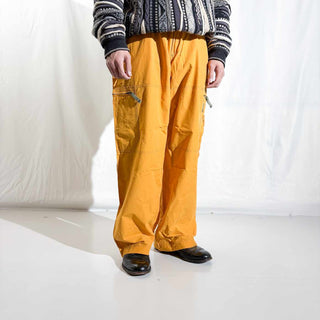 90's～00's OLD NAVY ナイロン×コットン ギミック ワイド カーゴ パンツ