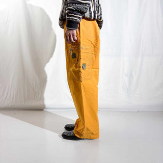 90's～00's OLD NAVY ナイロン×コットン ギミック ワイド カーゴ パンツ