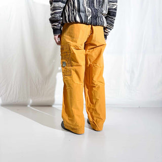 90's～00's OLD NAVY ナイロン×コットン ギミック ワイド カーゴ パンツ