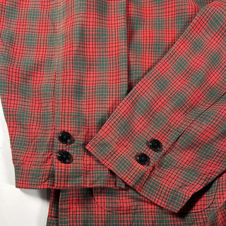 TAILOR MATIN レーヨン カバーオールタイプ チェック シャツジャケット