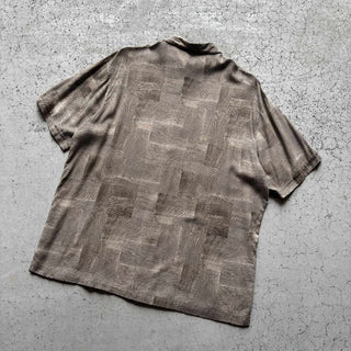 axcess レーヨン 総柄 S/S シャツ