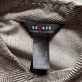 axcess レーヨン 総柄 S/S シャツ