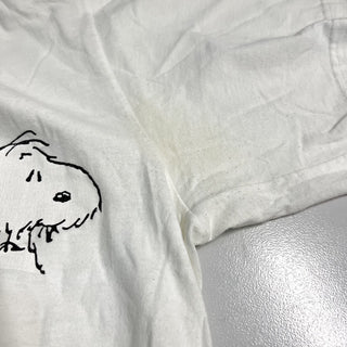90's "made in USA" changes "BAD HAIR DAY !" peanuts キャラクター 両面プリント Tシャツ