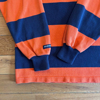 90'～00's "made in CANADA" BARBARIAN ボーダー L/S ラガーシャツ