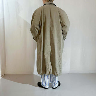 90's "made in PORTUGAL" HUGO BOSS コットン×ポリエステル ステンカラー コート