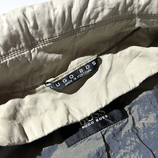 90's "made in PORTUGAL" HUGO BOSS コットン×ポリエステル ステンカラー コート