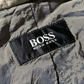 90's "made in PORTUGAL" HUGO BOSS コットン×ポリエステル ステンカラー コート