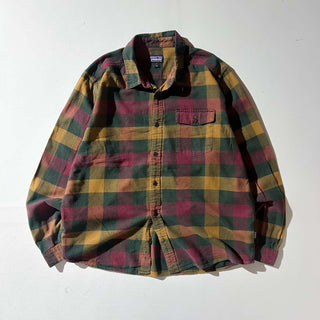 patagonia レギュラーカラー オーガニックコットン ネルシャツ