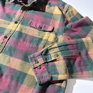 patagonia レギュラーカラー オーガニックコットン ネルシャツ