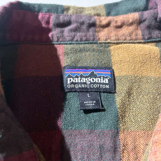 patagonia レギュラーカラー オーガニックコットン ネルシャツ