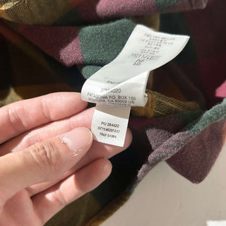 patagonia レギュラーカラー オーガニックコットン ネルシャツ