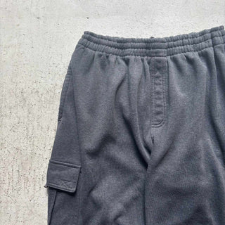 UMBRO チャコールグレー ドローコード スウェット ワイド カーゴパンツ