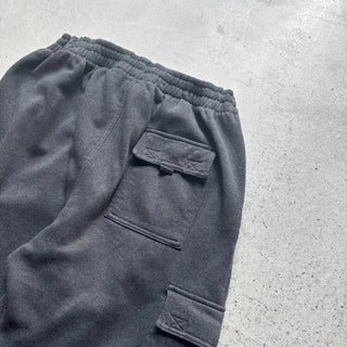 UMBRO チャコールグレー ドローコード スウェット ワイド カーゴパンツ