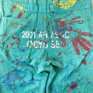 古着 90's "made in CANADA" todd アート ペンキ跡 ペイント ツナギ