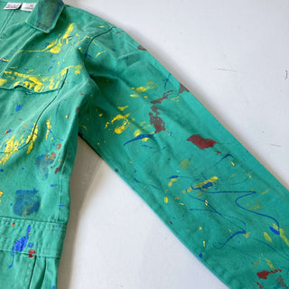 古着 90's "made in CANADA" todd アート ペンキ跡 ペイント ツナギ