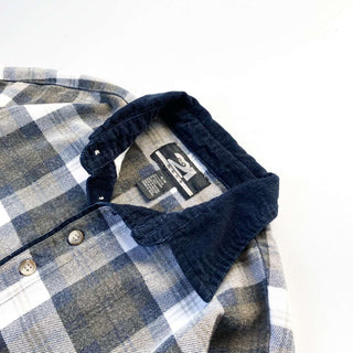 RUE 21 襟付きハーフボタン チェック スウェット