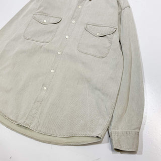 90's OLD GAP コットン L/S シャツ(ベージュ)