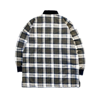 RUE 21 襟付きハーフボタン チェック スウェット