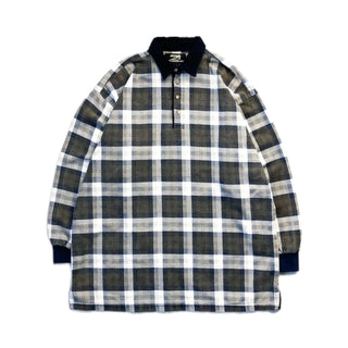 RUE 21 襟付きハーフボタン チェック スウェット