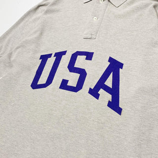 "made in USA" POLO SPORTS USAプリント ポロシャツ