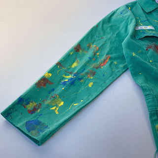 古着 90's "made in CANADA" todd アート ペンキ跡 ペイント ツナギ