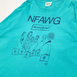 "made in CANADA" 90's NFAWG プリント Tシャツ