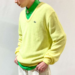 70's IZOD LACOSTE Vネックニットセーター