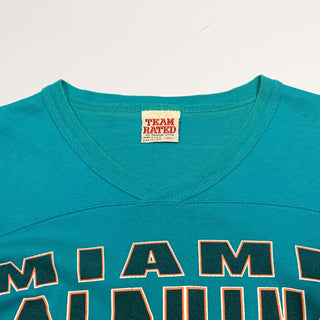 "made in USA" TEAM RATED "MIAMI DOLPHINS" フットボール Tシャツ