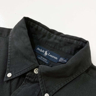 Ralph Lauren L/S  ワンポイントシャツ(ブラック)