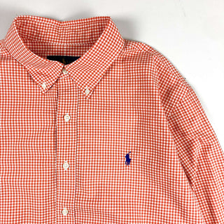 OLD Ralph Lauren L/S ワンポイントロゴ チェックシャツ