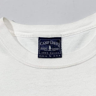 "made in USA" CAMP DAVID ワンポイント 刺繍 Tシャツ