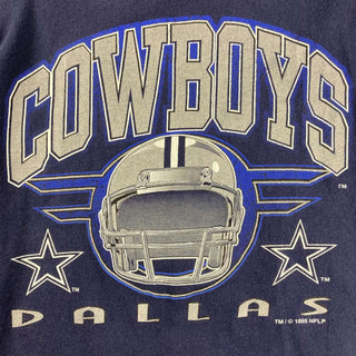 90's "made in USA" LOGO 7 NFL cowboys プリントTシャツ