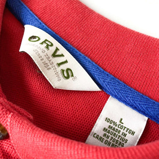 90's ORVIS L/S ワンポイントロゴポロシャツ