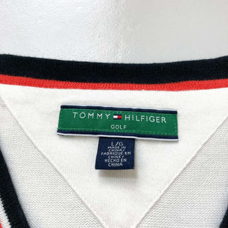 TOMMY HILFIGER GOLF Vネック ラインニットベスト