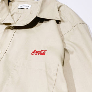 VAN HEUSEN "Coca Cola" 企業刺繍 L/S シャツ