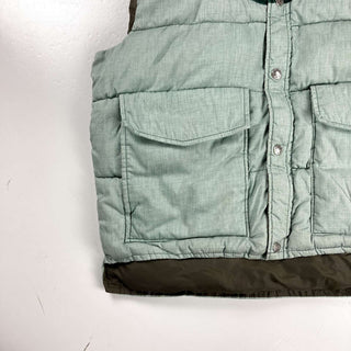 古着 70's～ Black Sheep "made in USA" アメリカ製 コーデュロイ切替 ハイネック 中綿ベスト