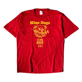 90's "made in USA" JERZEES Hine Dogs プリントTシャツ