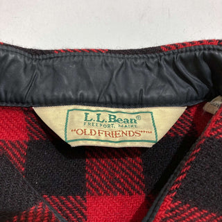 古着 80's L.L.Bean "made in USA" アメリカ製 バッファローチェック 長袖 ウール シャツ